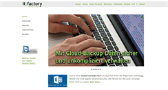 Desktop Screenshot of itfactory.ag
